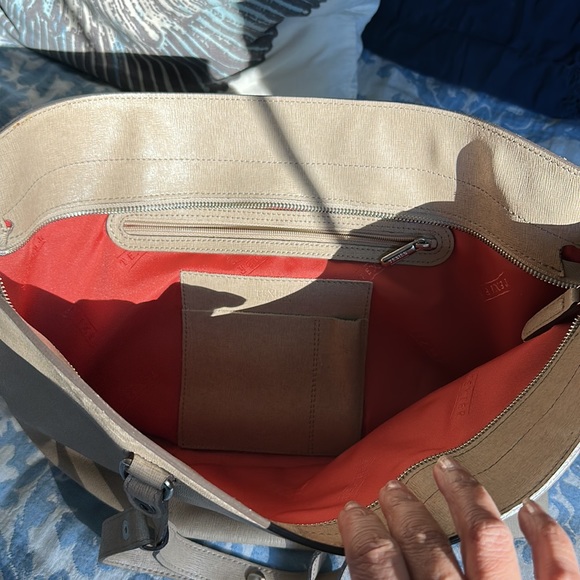 Texier genuine leather bag. Fawn color. Very classy! - Picture 5 of 6